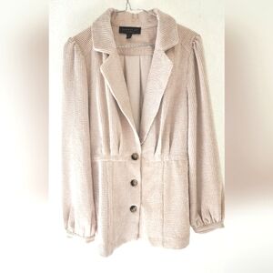 Current Air Anthropologie Womens Courtney Corduroy Tan Blazer Jacket Coat Medium